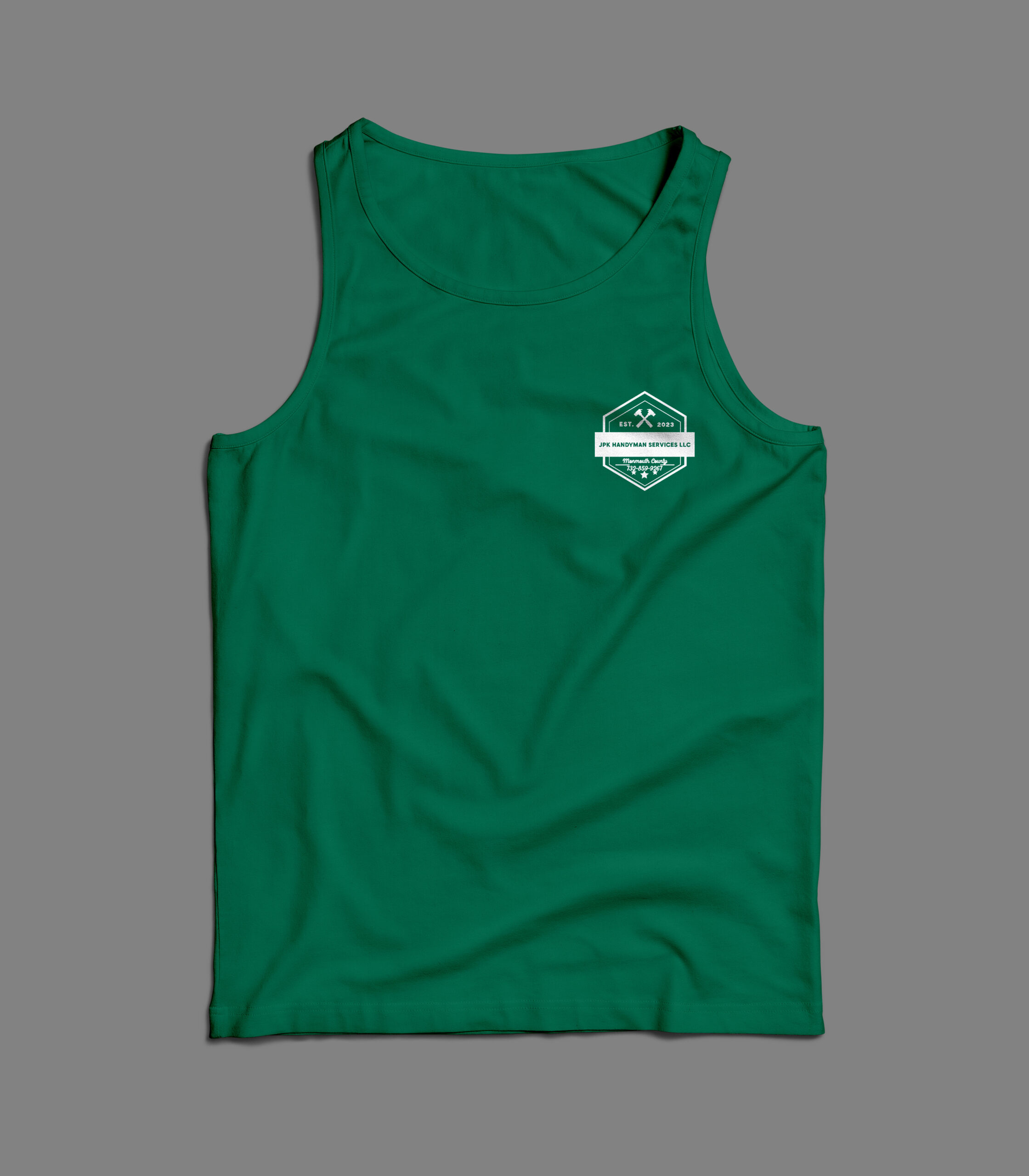 JPK-handyman-tank-top-bottle-green-front